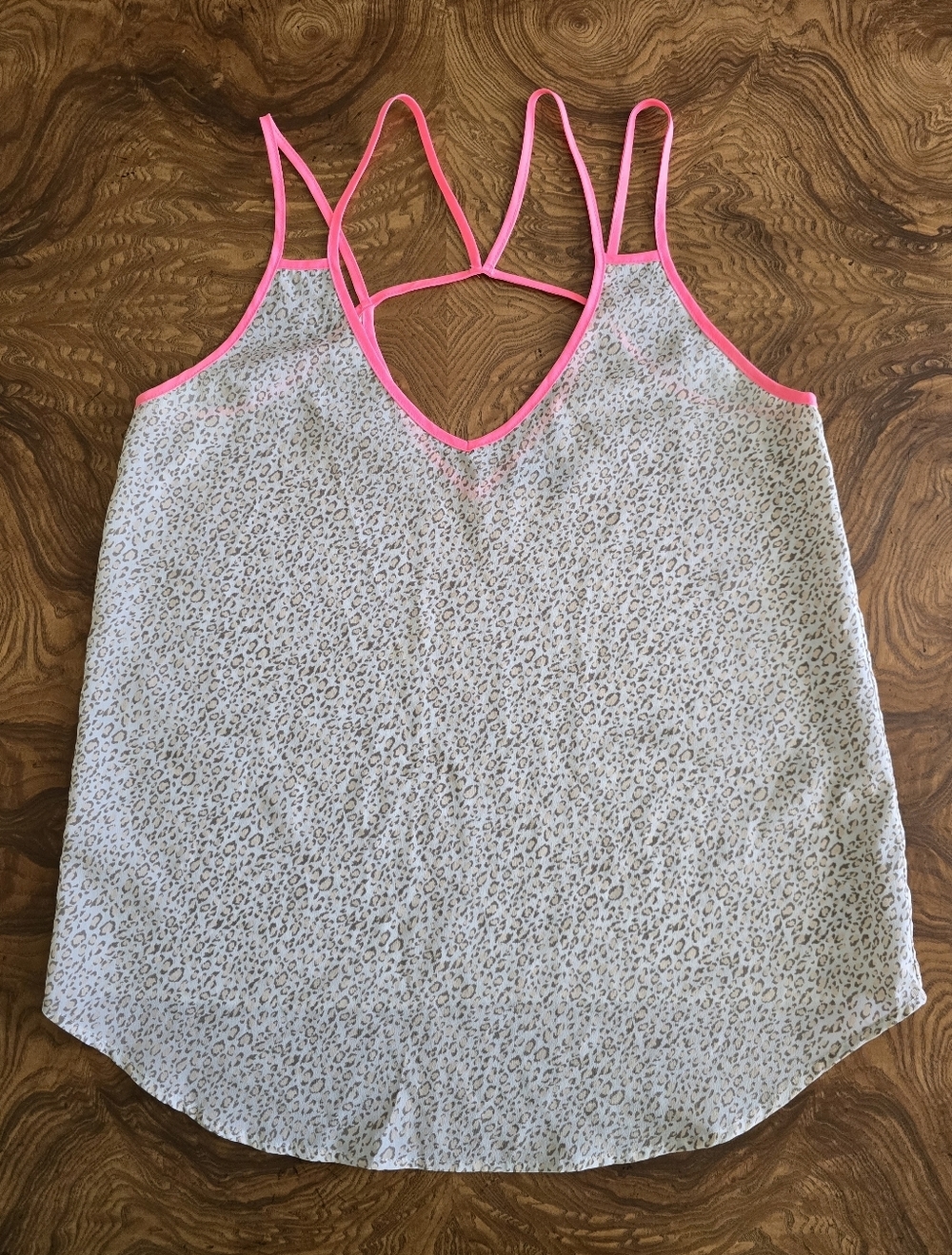 Victoria's Secret Leopard Print Strappy Back Camisole Tank Top Womens Size S